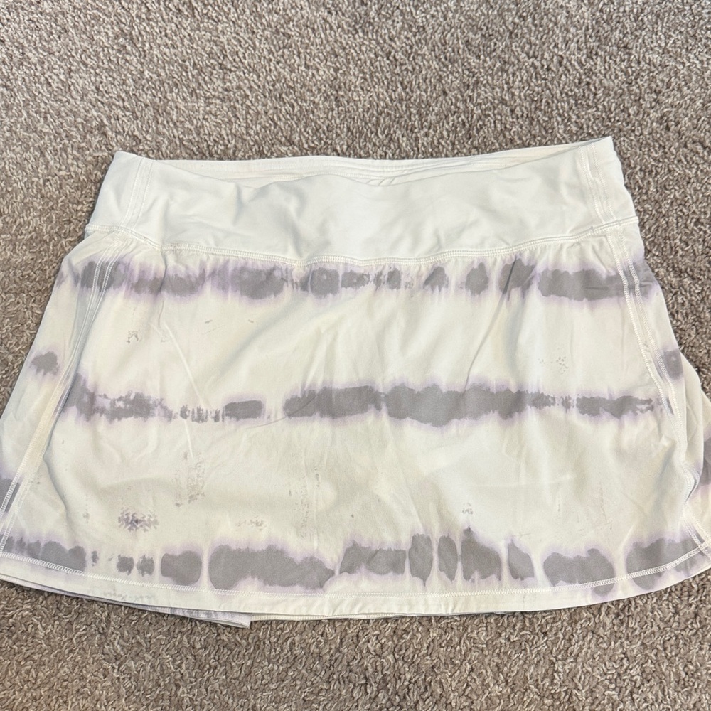 lululemon athletica White and Gray tennis skirt